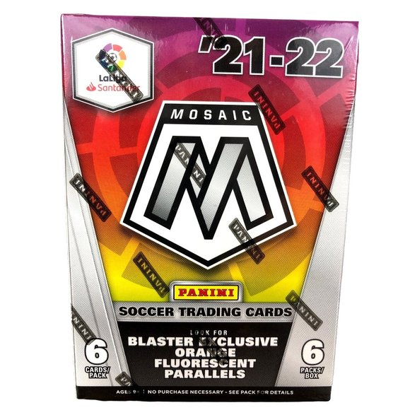 2021-22 Panini Mosaic Soccer LaLiga Blaster Box Factory Sealed